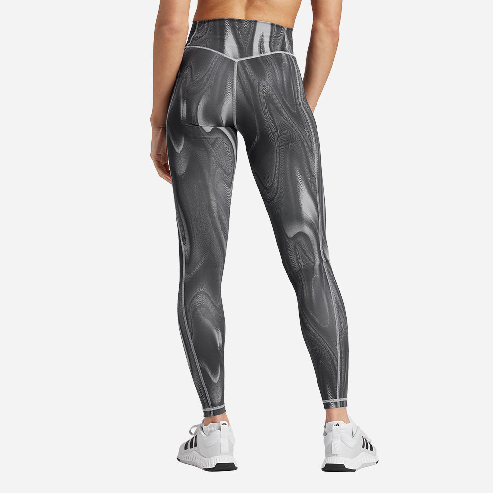 Quần Bó Thể Thao Nữ Adidas Optime - Xám - Supersports Vietnam