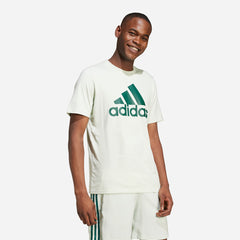 Áo Thun Nam Adidas Essentials Single Jersey Big Logo - Trắng