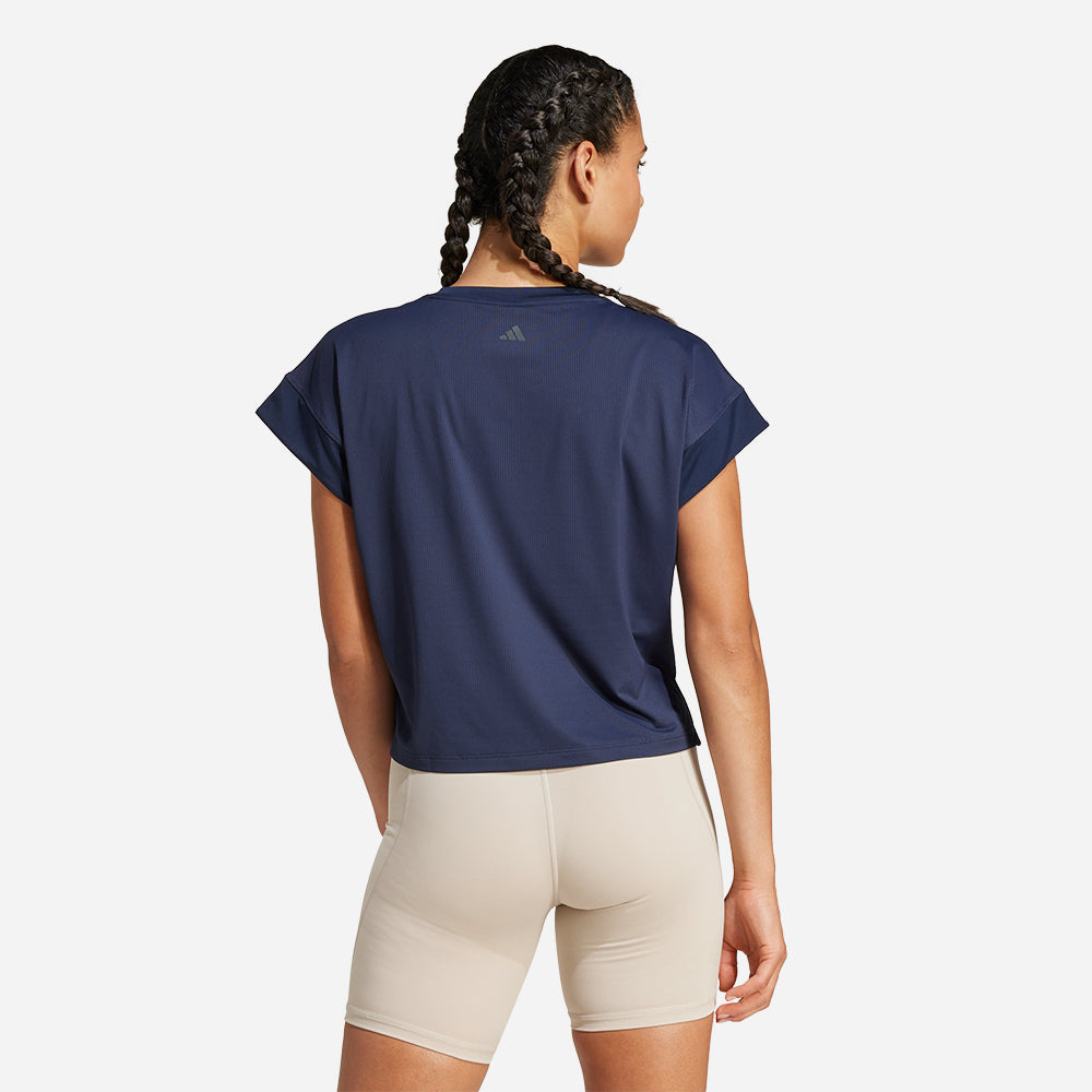 Áo Thun Nữ Adidas Studio - Xanh Navy - Supersports Vietnam