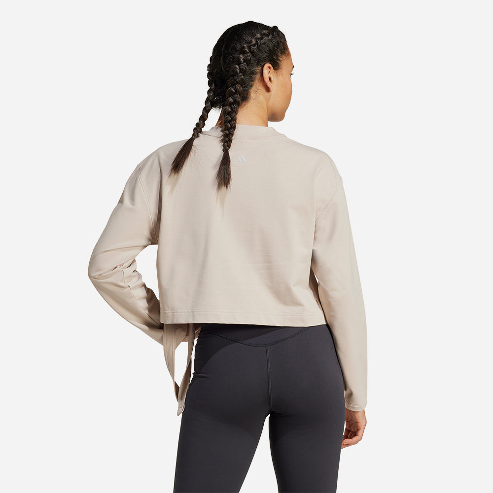 Áo Nỉ Nữ Adidas Yoga Cover-Up - Be - Supersports Vietnam