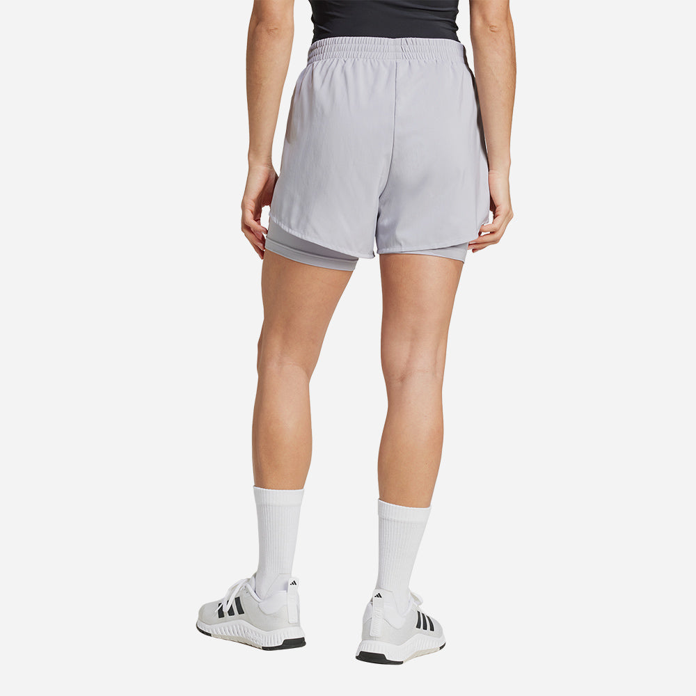 Quần Ngắn Nữ Adidas Aero Ready Minimal - Xám - Supersports Vietnam