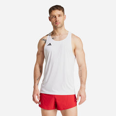 Áo Ba Lỗ Nam Adidas Adizero Essentials - Trắng - Supersports Vietnam