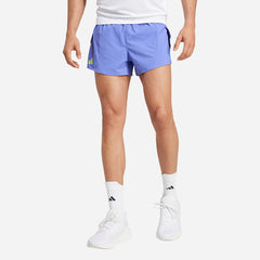 Men's Adidas Adizero Essentials Split Shorts - Blue