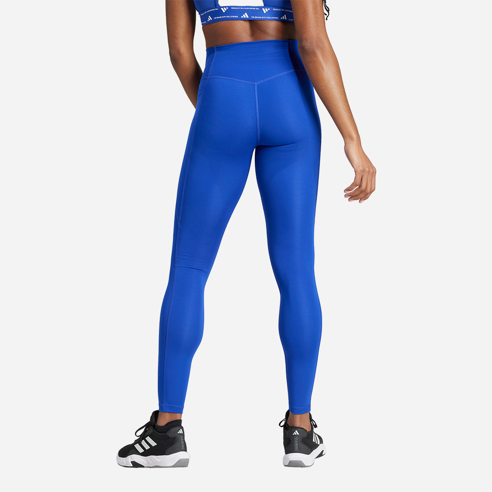 Quần Bó Thể Thao Nữ Adidas Optime Essentials - Xanh Dương - Supersports Vietnam