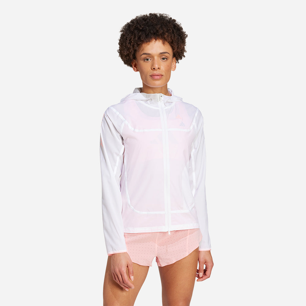 Áo Khoác Nữ Adidas Adizero - Trắng - Supersports Vietnam
