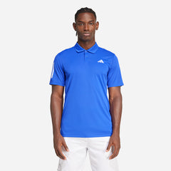 Men's Adidas Club 3-Stripes Polo Shirt - Blue