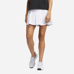 Women's Adidas Ultimate365 Tour Pleated Skirtskort - White