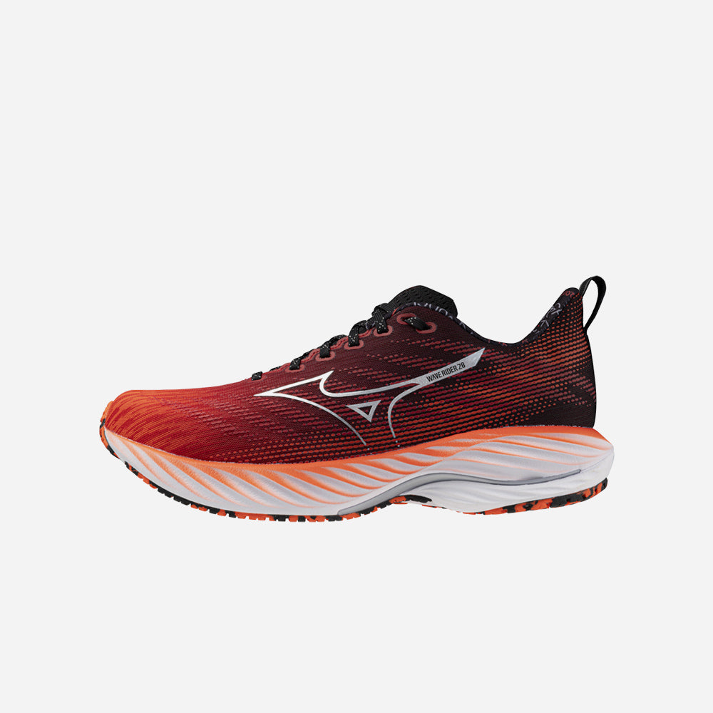 Giày Chạy Bộ Unisex Mizuno Wave Rider 28 Amsterdam - Đỏ - Supersports Vietnam