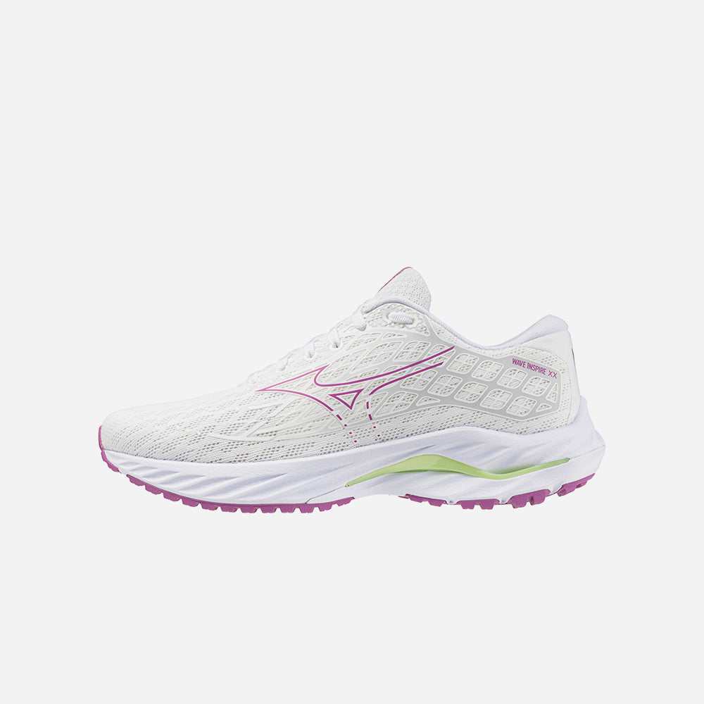 Giày Chạy Bộ Nữ Mizuno Wave Inspire 20 D - Trắng - Supersports Vietnam