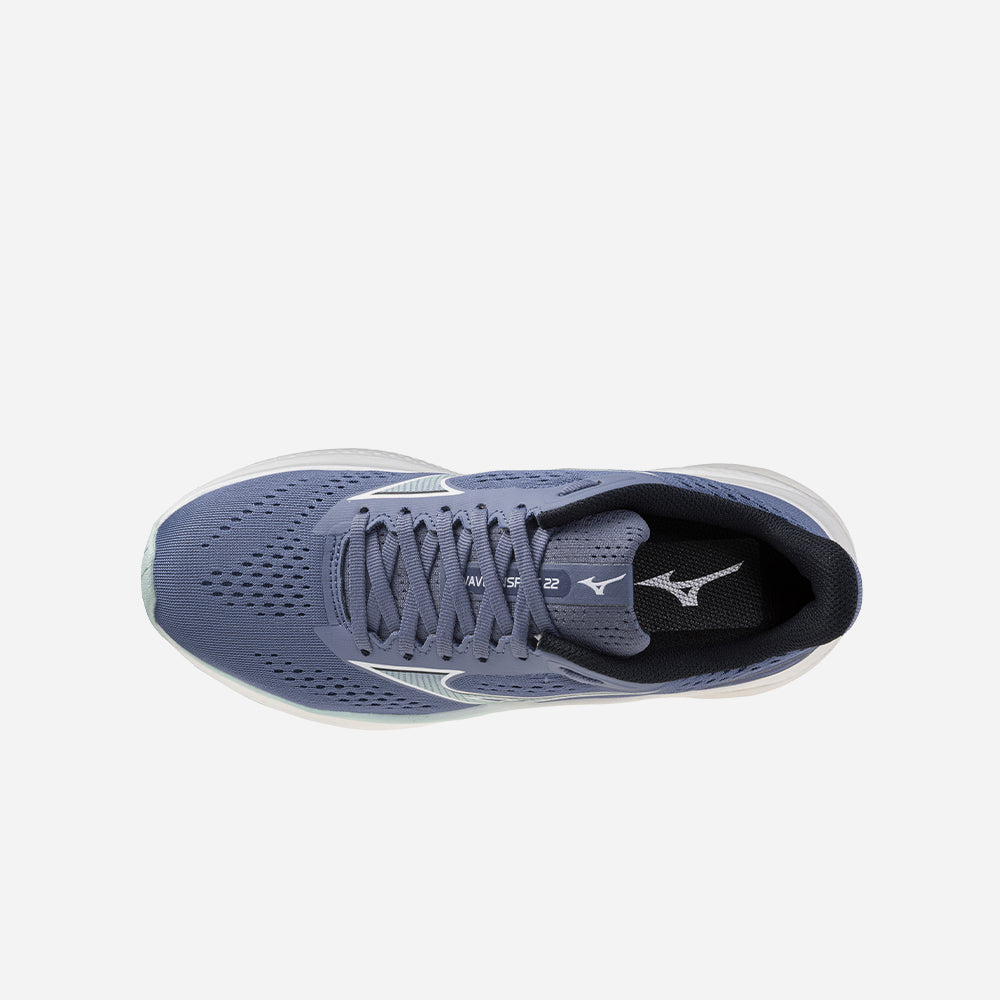 Giày Chạy Bộ Nữ Mizuno Wave Inspire 22 - Xanh Dương - Supersports Vietnam