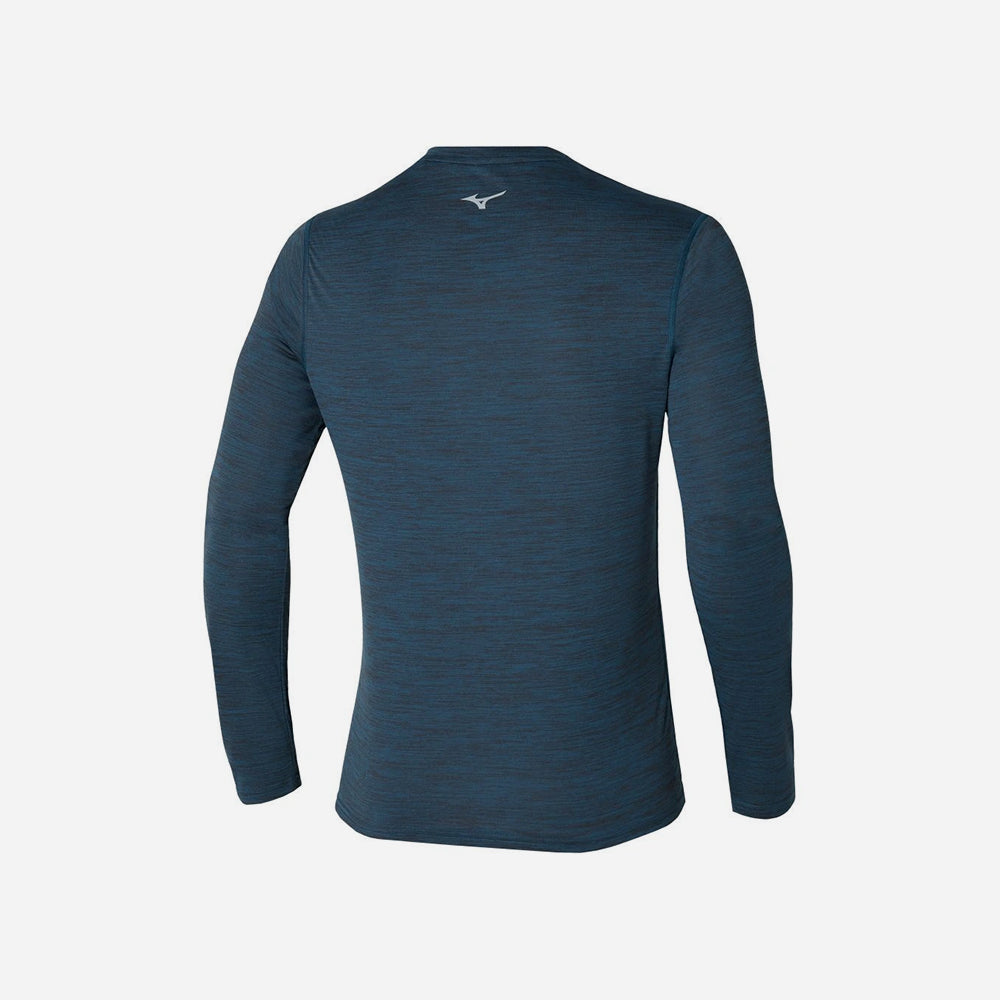 Áo Thun Dài Tay Nam Mizuno Impulse Core Ls - Xanh Navy - Supersports Vietnam