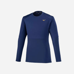 Men's Mizuno Thermal Charge Long Sleeve Tee - Navy