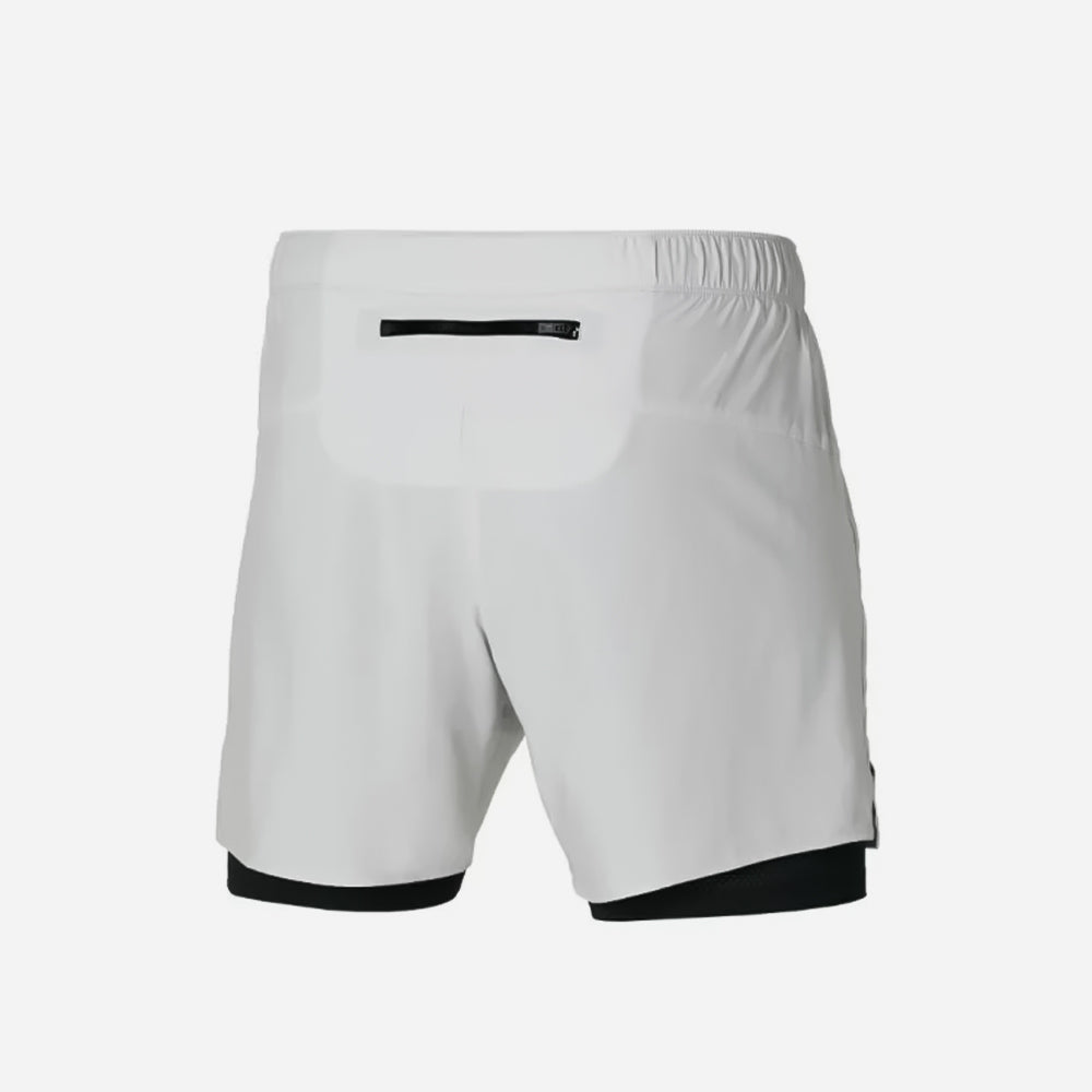 Quần Ngắn Nam Mizuno Core 5.5 2In1 - Trắng - Supersports Vietnam