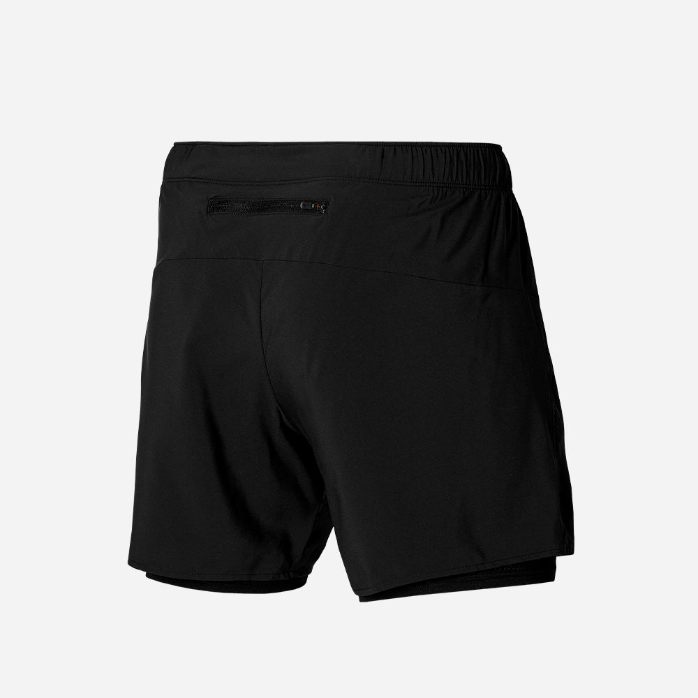 Quần Ngắn Thể Thao Nam Mizuno Core 5.5 2In1 - Đen - Supersports Vietnam