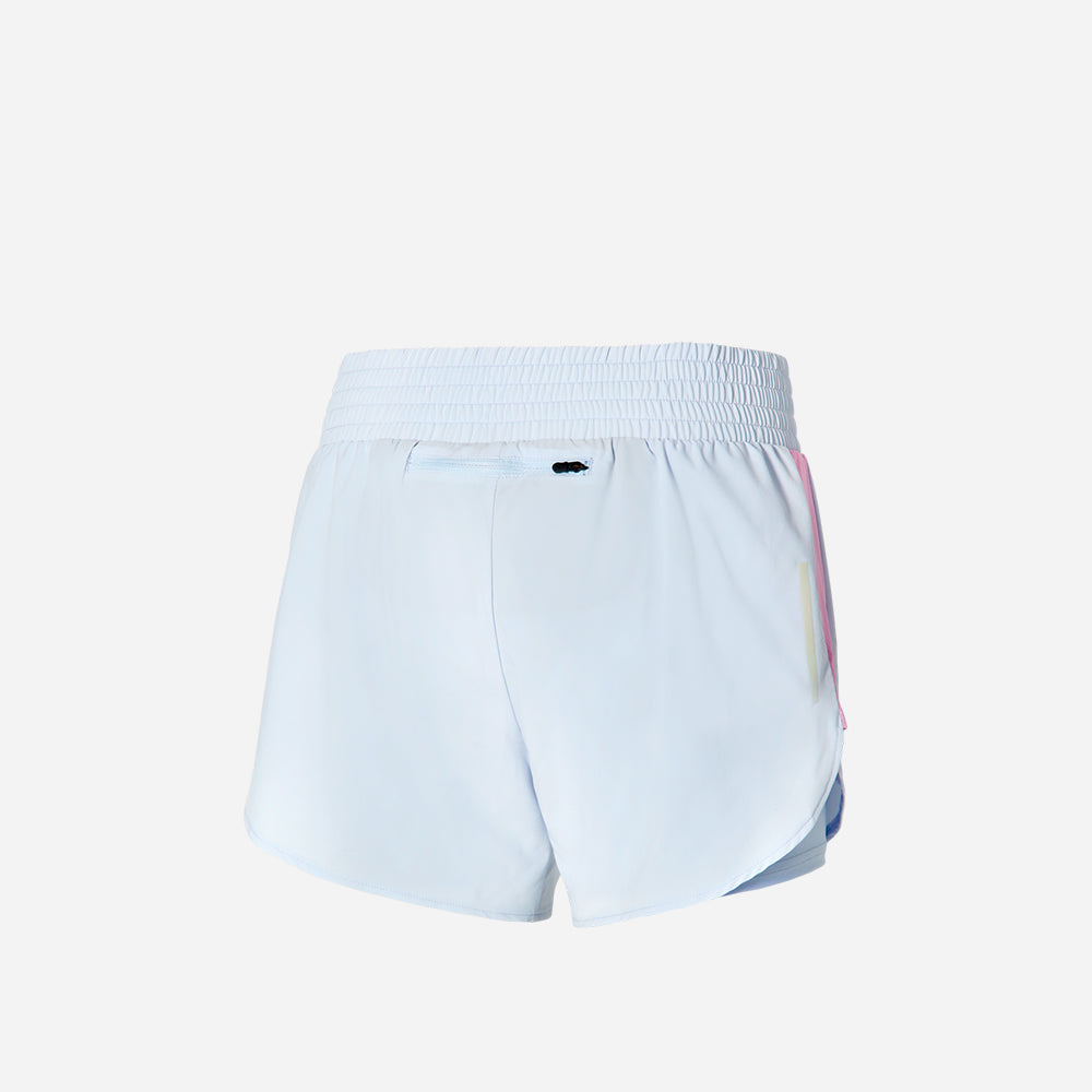 Quần Ngắn Thể Thao Nữ Mizuno 2In1 4.5 - Xanh Dương - Supersports Vietnam