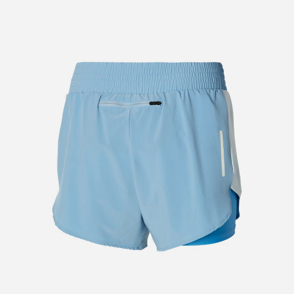 Quần Ngắn Nữ Mizuno 2In1 4.5 - Xanh Dương - Supersports Vietnam