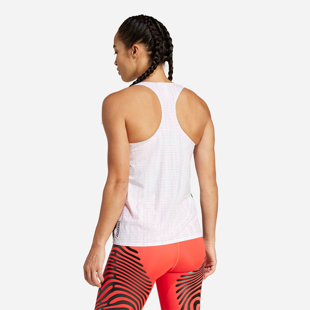 Áo Ba Lỗ Nữ Adidas Adizero - Trắng - Supersports Vietnam