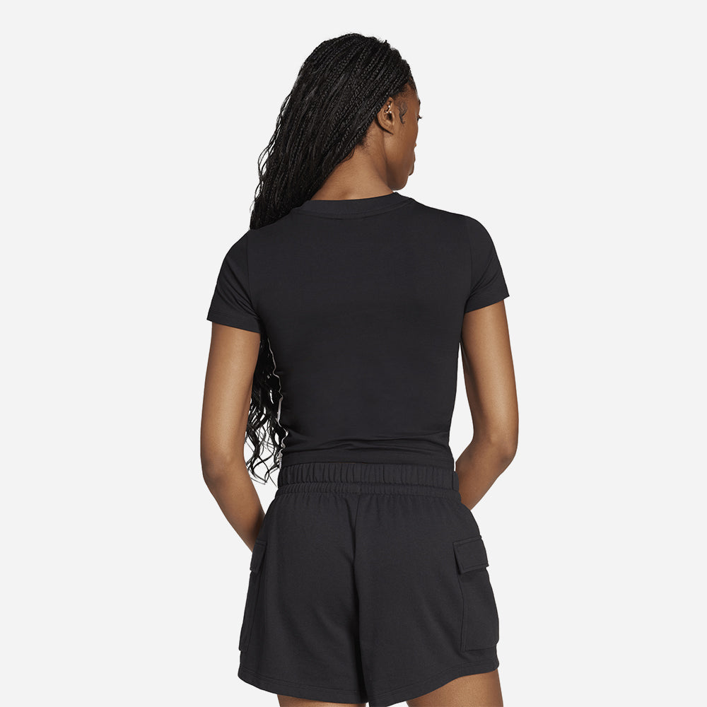 Áo Thun Nữ Adidas Essentials 3-Stripes Slim - Đen - Supersports Vietnam