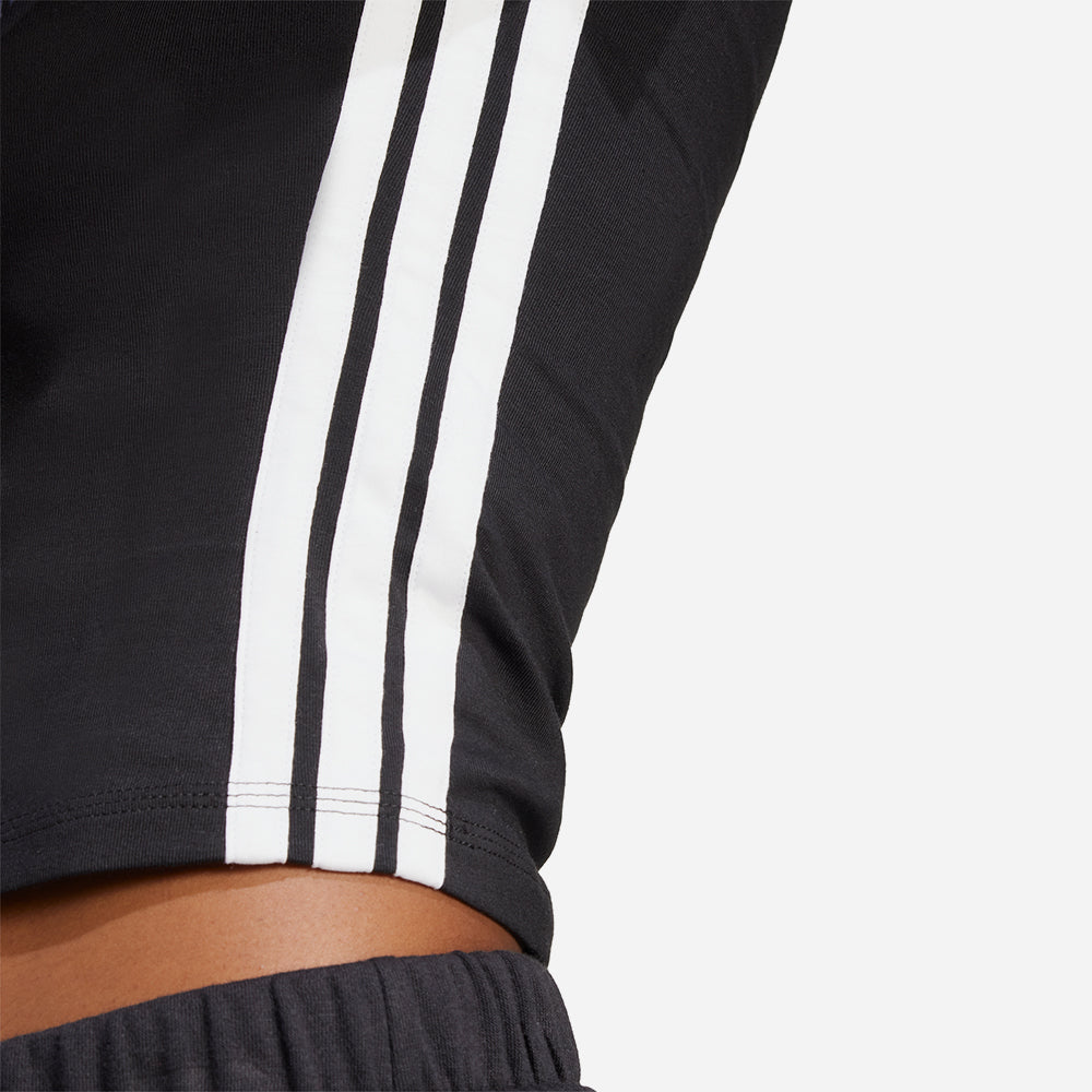 Áo Thun Nữ Adidas Essentials 3-Stripes Slim - Đen - Supersports Vietnam
