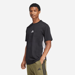 Áo Thun Nam Adidas Essentials 3-Stripes - Đen - Supersports Vietnam