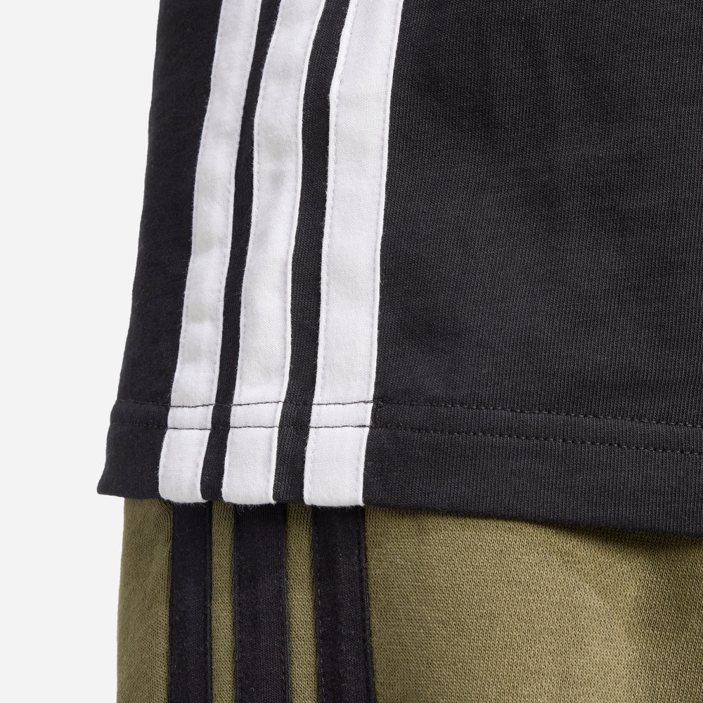 Áo Thun Nam Adidas Essentials 3-Stripes - Đen - Supersports Vietnam