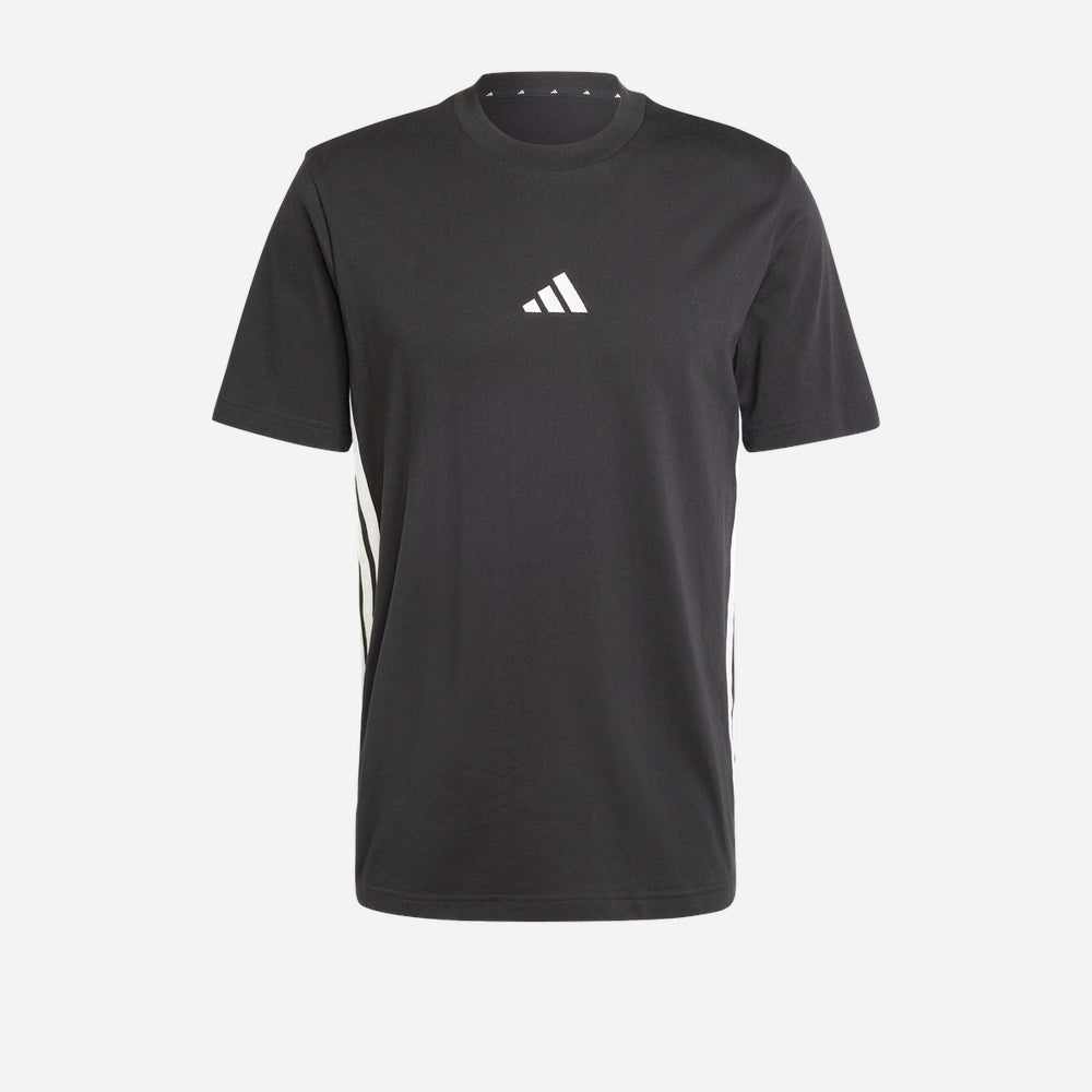 Áo Thun Nam Adidas Essentials 3-Stripes - Đen - Supersports Vietnam