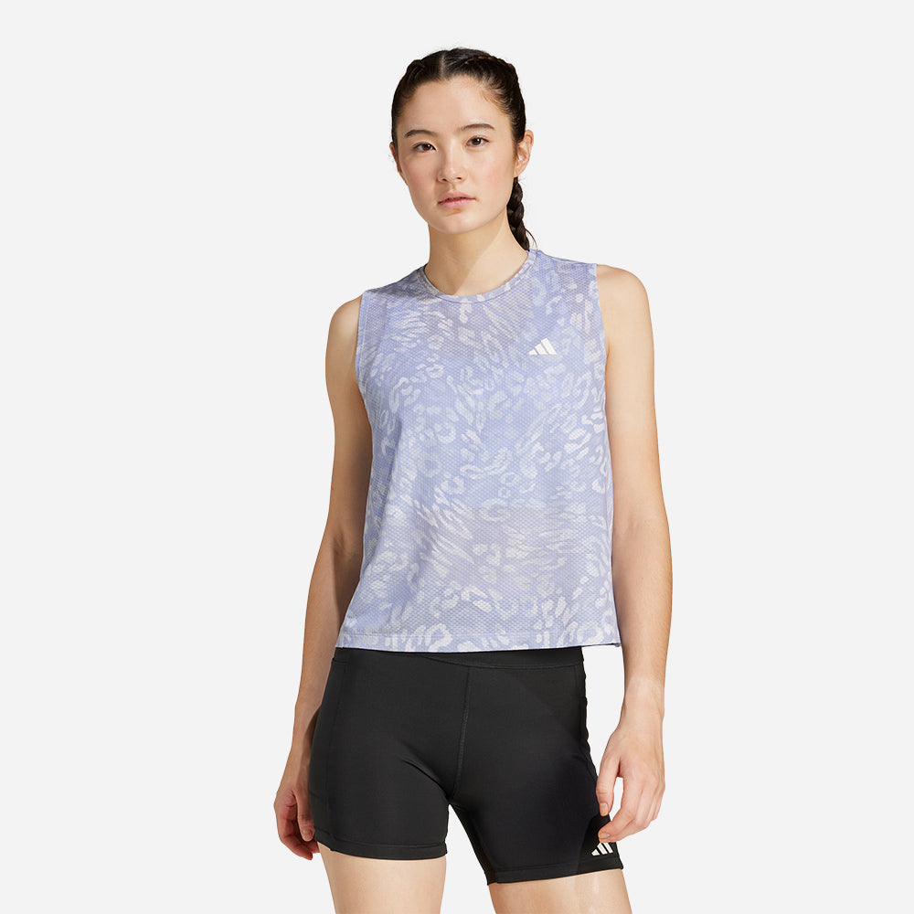 Áo Ba Lỗ Nữ Adidas Own The Run - Xanh Dương - Supersports Vietnam