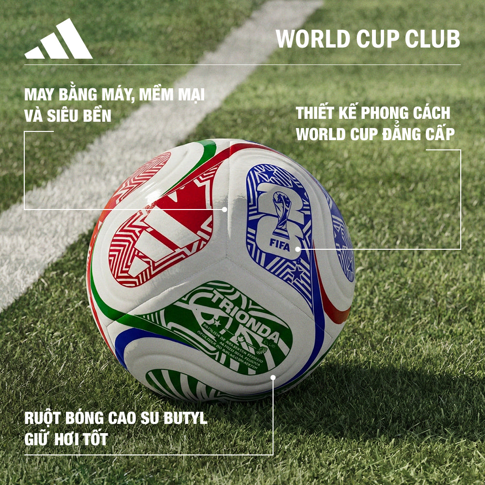 Banh Bóng Đá Adidas World Cup Club - Nhiều Màu - Supersports Vietnam