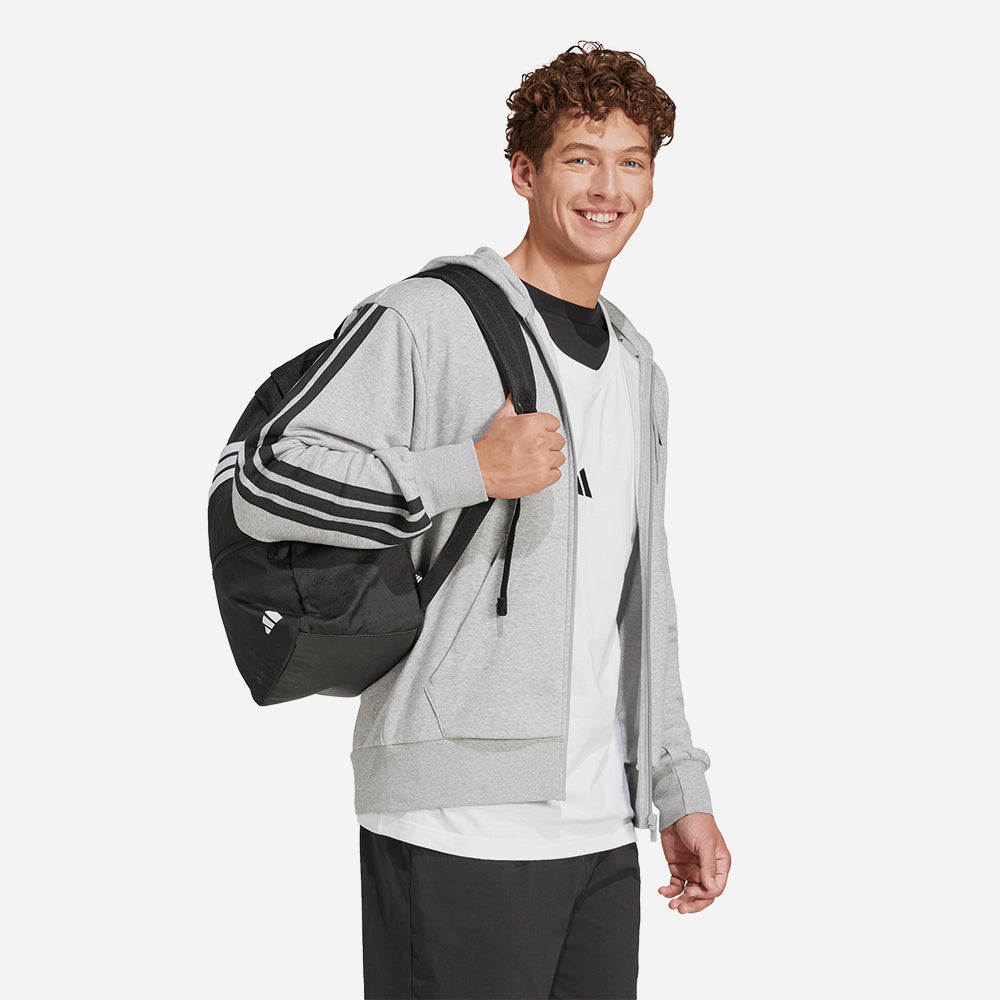 Áo Khoác Nam Adidas Essentials 3-Stripes French Terry - Xám - Supersports Vietnam