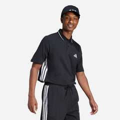 Áo Polo Nam Adidas Essentials 3-Stripes Piqué - Đen - Supersports Vietnam