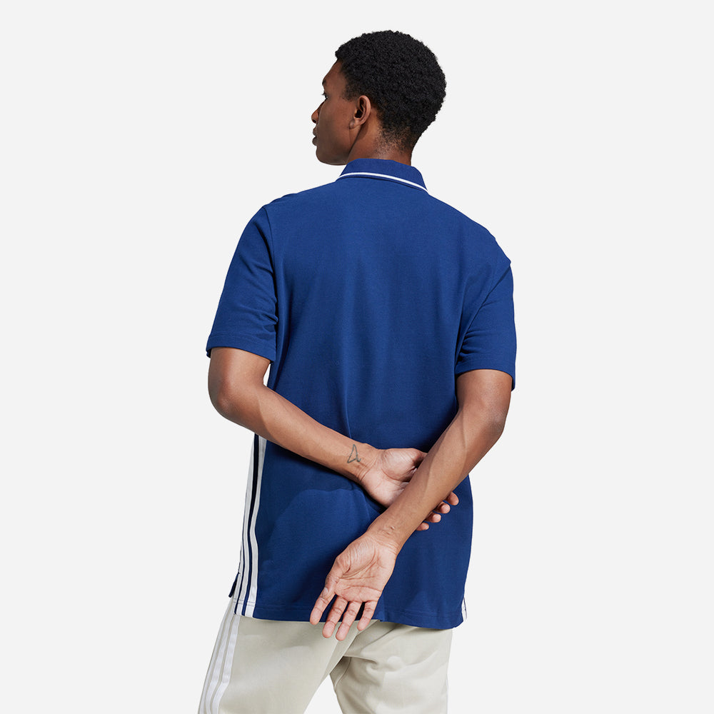 Áo Polo Nam Adidas Essentials 3-Stripes Piqué - Xanh Dương - Supersports Vietnam