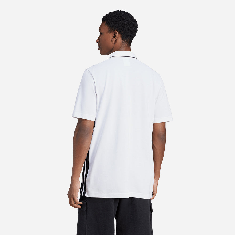 Áo Polo Nam Adidas Essentials 3-Stripes Piqué - Trắng - Supersports Vietnam