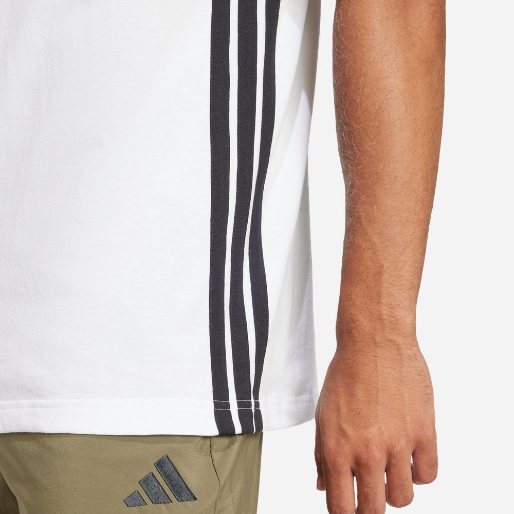 Áo Thun Nam Adidas Essentials 3-Stripes - Trắng - Supersports Vietnam