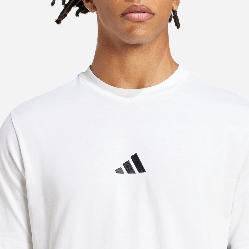 Áo Thun Nam Adidas Essentials 3-Stripes - Trắng - Supersports Vietnam