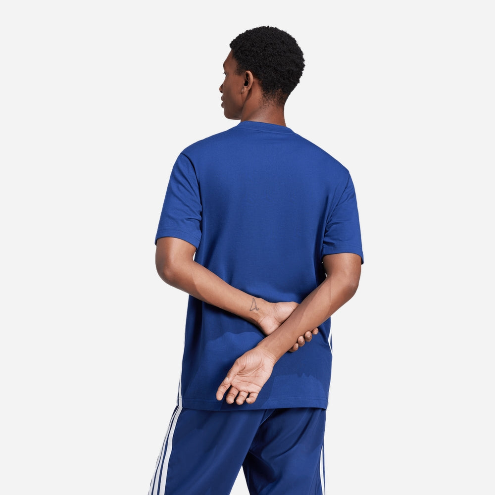 Áo Thun Nam Adidas Essentials 3-Stripes - Xanh Dương - Supersports Vietnam