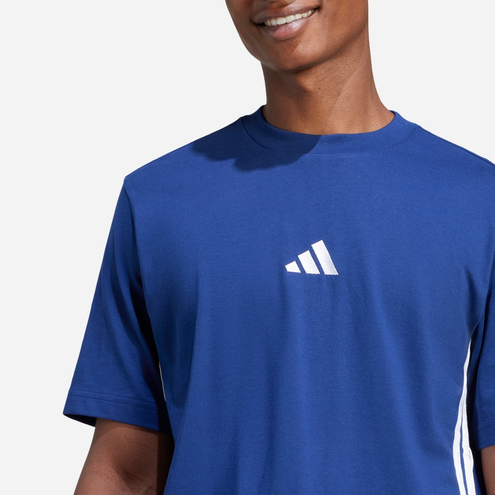 Áo Thun Nam Adidas Essentials 3-Stripes - Xanh Dương - Supersports Vietnam