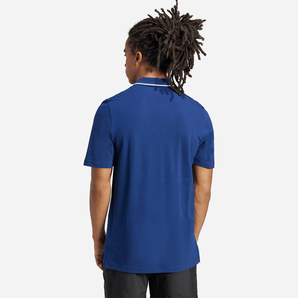 Áo Thun Nam Adidas Essentials Small Logo Piqué - Xanh Dương - Supersports Vietnam