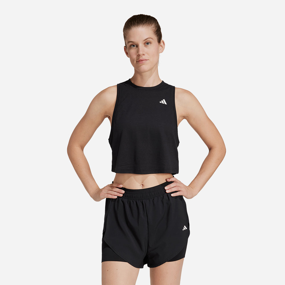 Áo Ba Lỗ Nữ Adidas Train Essentials Boxy Workout - Đen - Supersports Vietnam
