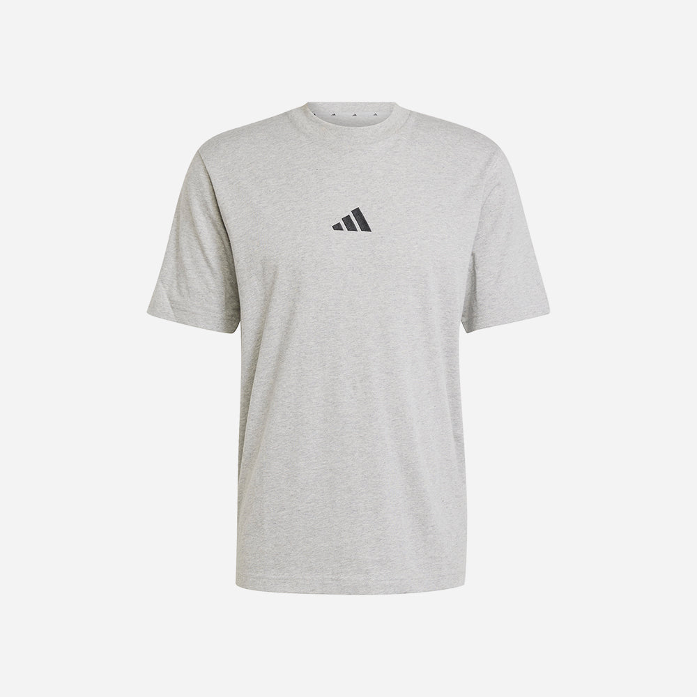 Áo Thun Nam Adidas Essentials Small Logo Single Jersey - Xám - Supersports Vietnam