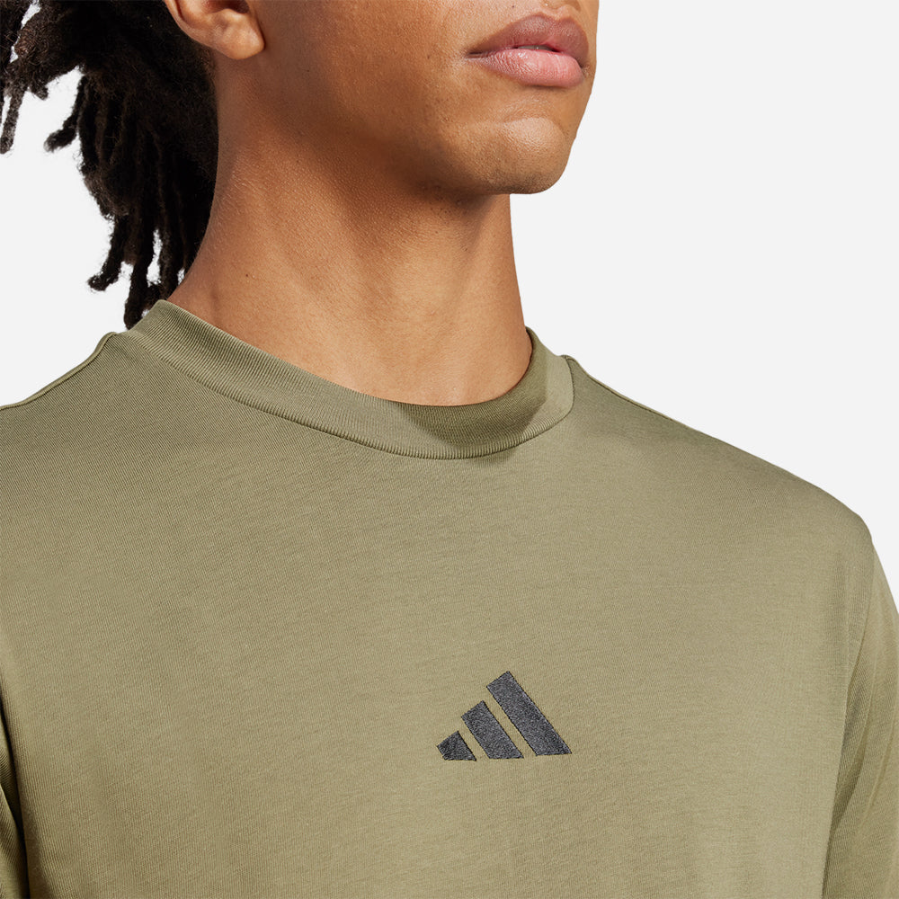 Áo Thun Nam Adidas Essentials Small Logo Single Jersey - Nâu - Supersports Vietnam