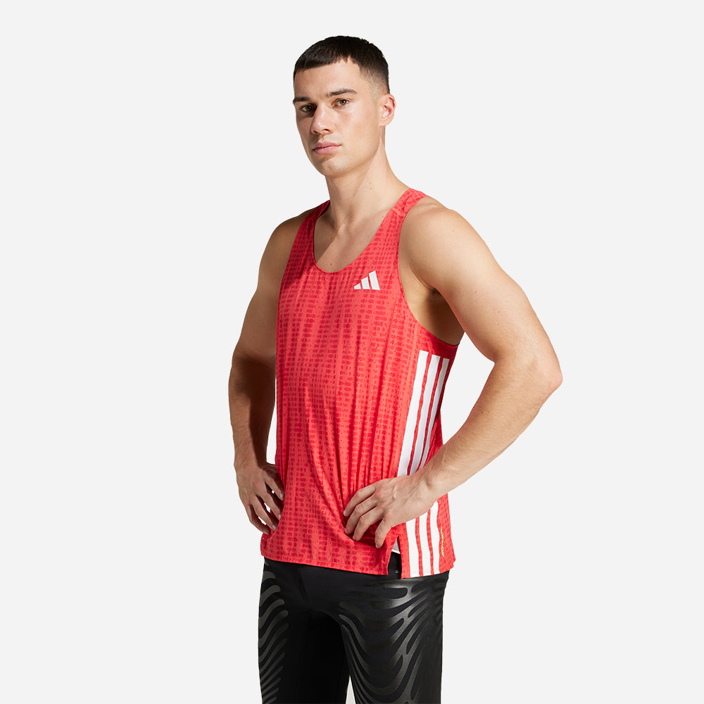 Áo Ba Lỗ Nam Adidas Adizero - Đỏ - Supersports Vietnam