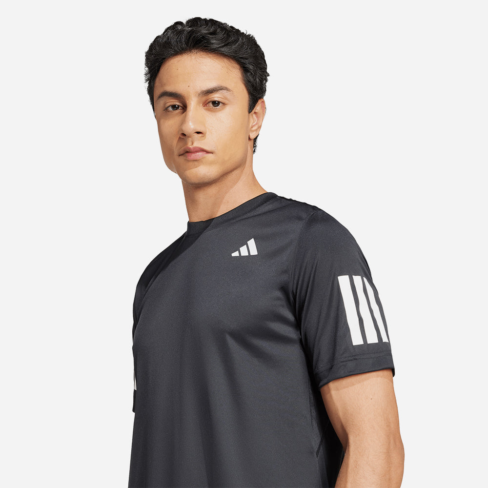 Áo Thun Nam Adidas Club Tennis Climacool 3-Stripes - Đen - Supersports Vietnam