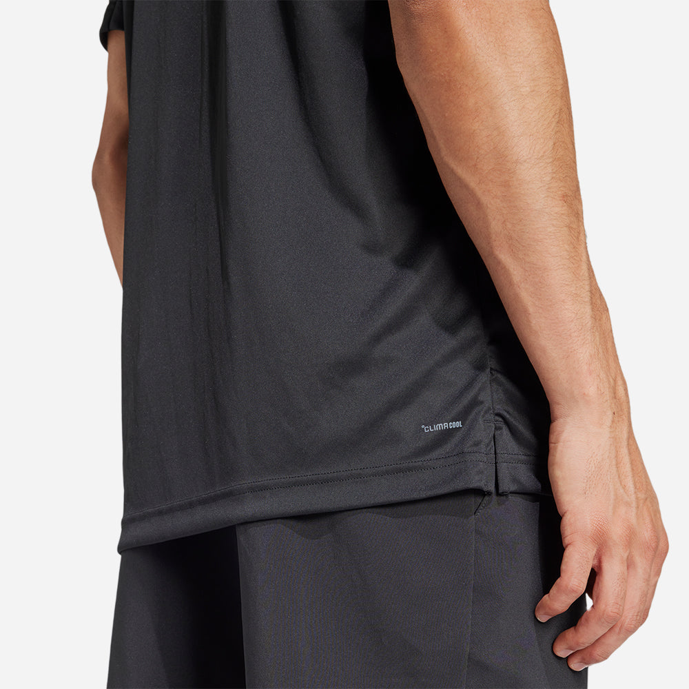 Áo Thun Nam Adidas Club Tennis Climacool 3-Stripes - Đen - Supersports Vietnam
