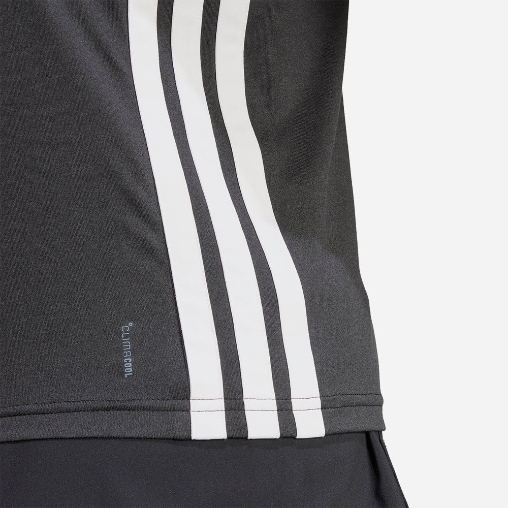 Áo Thun Nữ Adidas Essentials 3 Stripes Crew - Đen - Supersports Vietnam