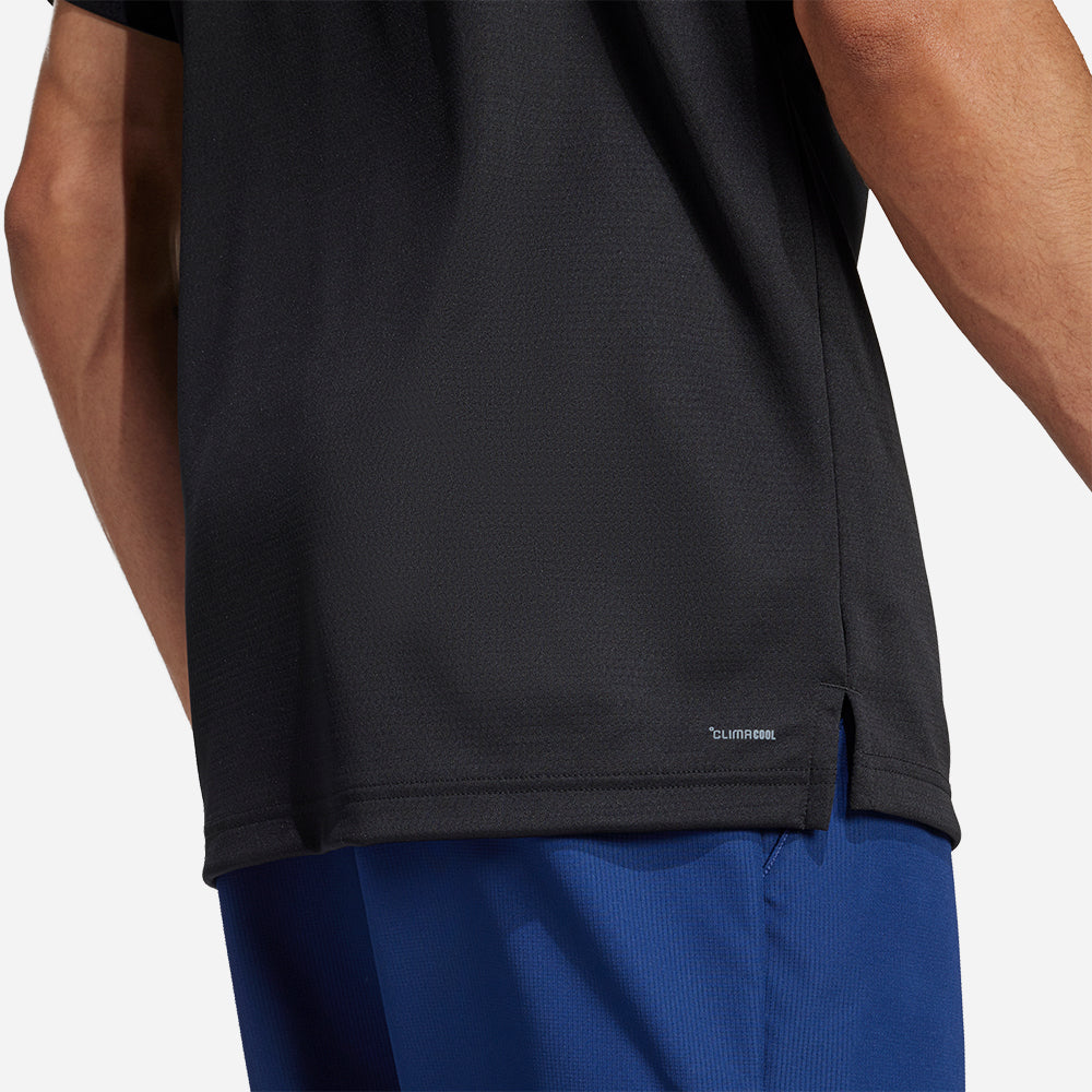 Áo Polo Nam Adidas Tennis Climacool - Đen - Supersports Vietnam