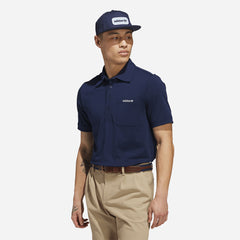Men's Adidas Pocket Polo - Navy