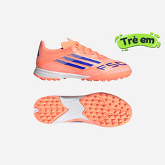 Giày Đá Bóng Sân Cỏ Nhân Tạo Trẻ Em Adidas F50 League - Cam San Hô
