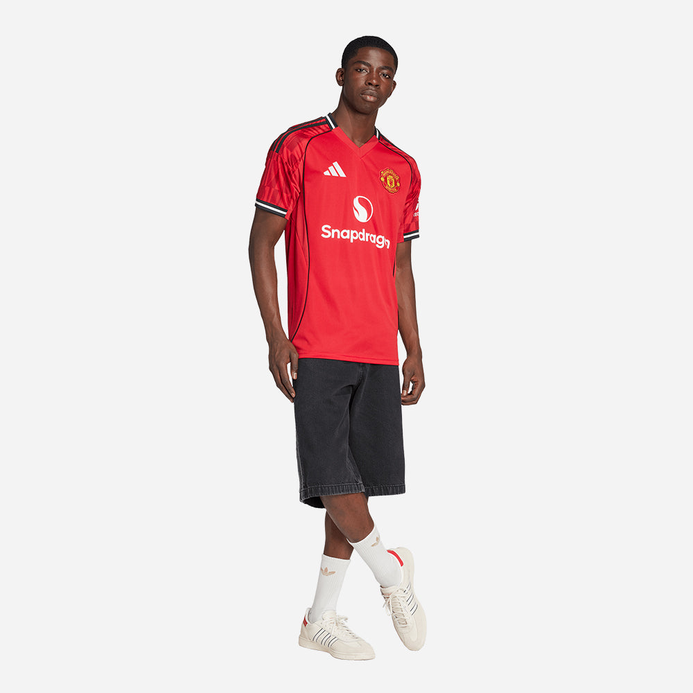 Áo Đá Bóng Nam Adidas Manchester United Sân Nhà 25/26 - Đỏ - Supersports Vietnam