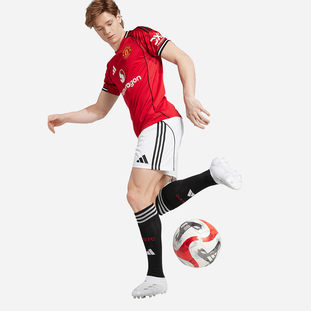 Quần Ngắn Thể Thao Nam Adidas Manchester United Sân Nhà 25/26 - Trắng - Supersports Vietnam