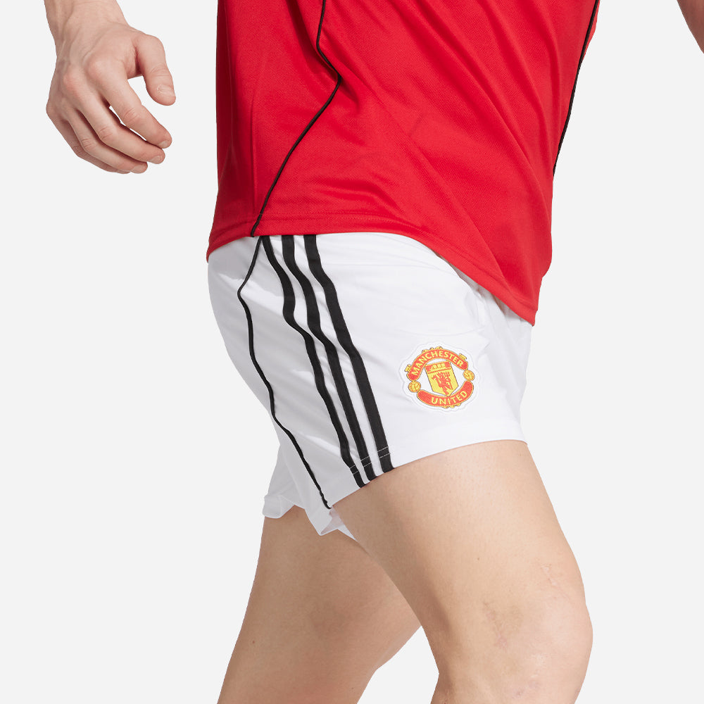 Quần Ngắn Thể Thao Nam Adidas Manchester United Sân Nhà 25/26 - Trắng - Supersports Vietnam